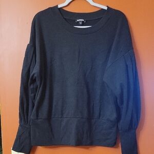 Express Black Crewneck Sweater - Men's